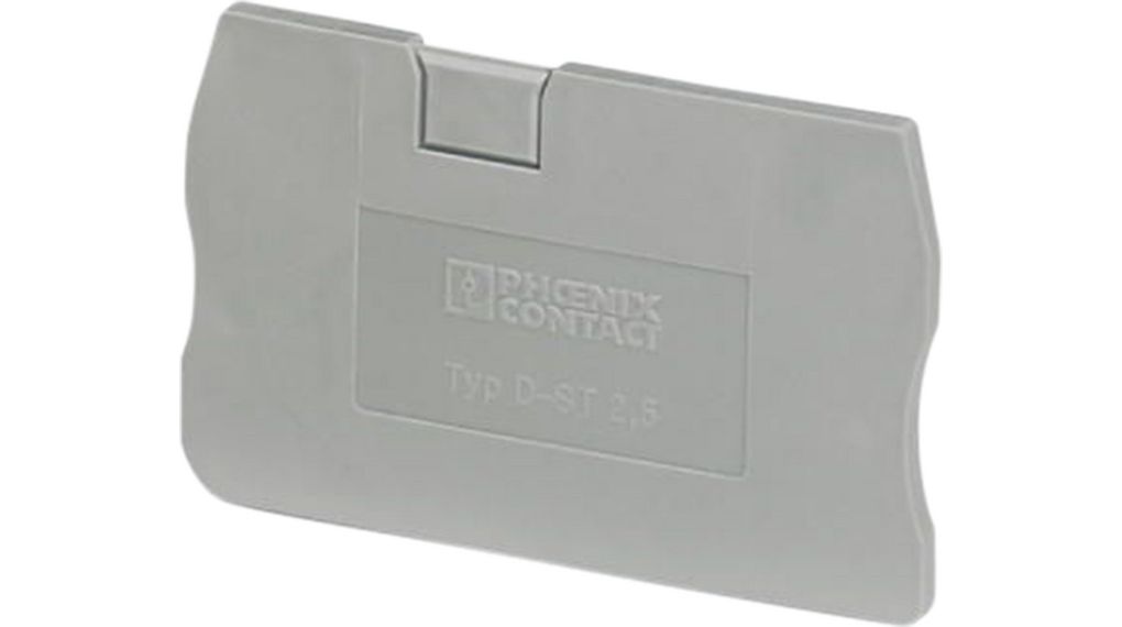 End plate, Grey, 48.6 x 29.1mm